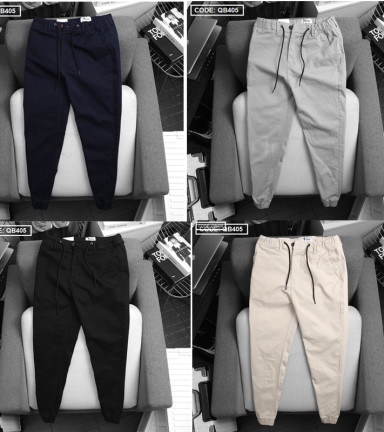 Quần Jogger Kaki Nam Cao Cấp Phối Dây Rút (Có size 3XL) - QB405