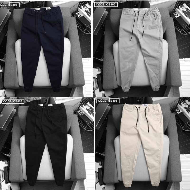 17865_qb405_20251020014815.png Quần Jogger Kaki Nam Cao Cấp Phối Dây Rút (Có size 3XL) - QB405