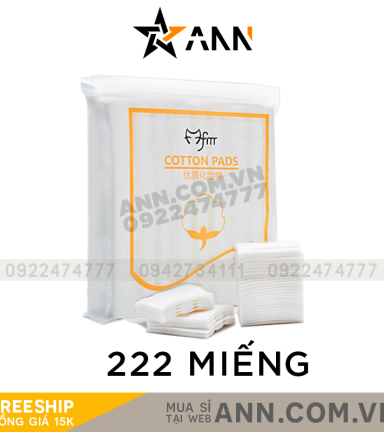 Bông tẩy trang con mèo fm cotton pads 3 lớp 222 miếng - 6951939796783