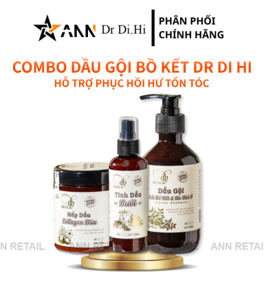 Combo Gội Xả Xịt Bồ Kết Bưởi Dừa Dr Di Hi - COMBODIHI