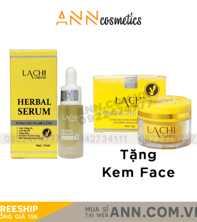 Serum Tinh Chất Nghệ Gừng Lachi Cheese Tặng Kem Face - 8936206760184