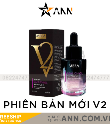 Serum Dưỡng Trắng Bakuchiol Ampoule V2 Meea Origin Phiên Bản Mới 30ml - 8938534672177