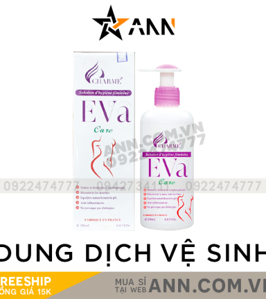 Dung Dịch Vệ Sinh Phụ Nữ Charme Eva Care 200ml - 3760035680246