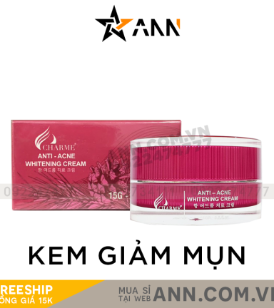 Kem Face Mụn Hàn Quốc Charme Anti Acne Whitening Cream - 8809273480210