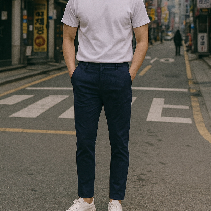 Chỗ sỉ quần Kaki Dài Nam Co Giãn Màu Xanh Đen 4 Chỗ sỉ quần Kaki Dài Nam Co Giãn Màu Xanh Đen