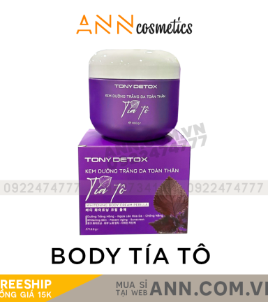 Kem Body Tía Tô Tony Detox Dưỡng Trắng Da Toàn Thân - BDTIATO01