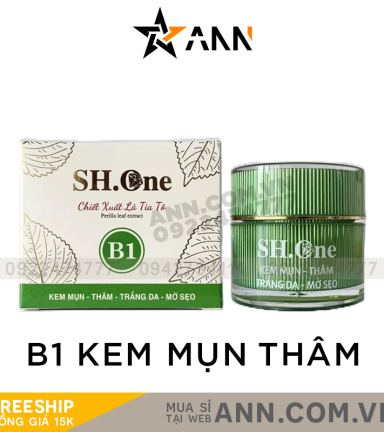 Kem Face Mụn Thâm B1 SH One Xanh Chiết Xuất Lá Tía Tô - FACEXANHB1