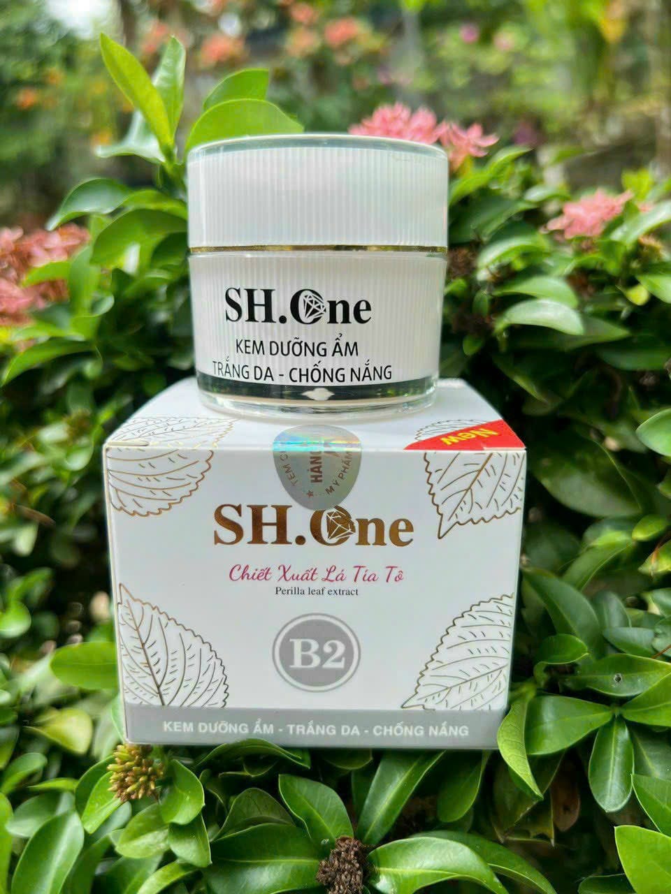 Kem Face Dưỡng Ẩm Trắng Da B2 SH One Trắng Chiết Xuất Lá Tía Tô 4 Kem Face Dưỡng Ẩm Trắng Da B2 SH One Trắng Chiết Xuất Lá Tía Tô