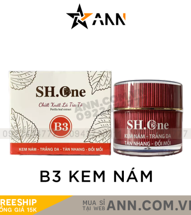 Kem Face Nám Trắng Da B3 SH One Đỏ Chiết Xuất Lá Tía Tô - FACEDOB3
