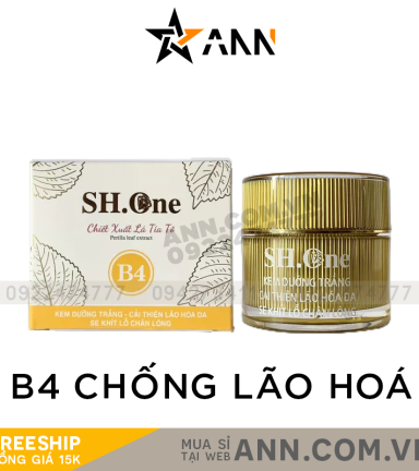 Kem Face Dưỡng Trắng Chống Lão Hoá B4 SH One Vàng Chiết Xuất Lá Tía Tô - FACEVANGB4