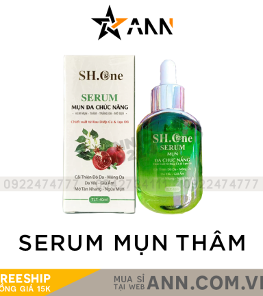 Serum Mụn Đa Chức Năng SH One Chiết Xuất Từ Rau Diếp Cá & Lựu Đỏ - SERUMSHONE