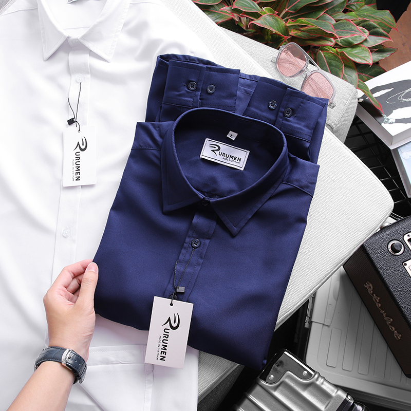 Chuyên sỉ áo Sơ Mi Nam Tay Dài RURUMEN Công Sở Có Size to 8 Chuyên sỉ áo Sơ Mi Nam Tay Dài RURUMEN Công Sở Có Size to