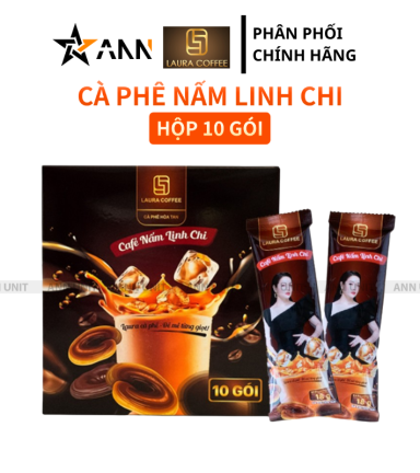 Hộp Cà Phê Nấm Linh Chi Laura Coffee Nhật Kim Anh - 8936206550006