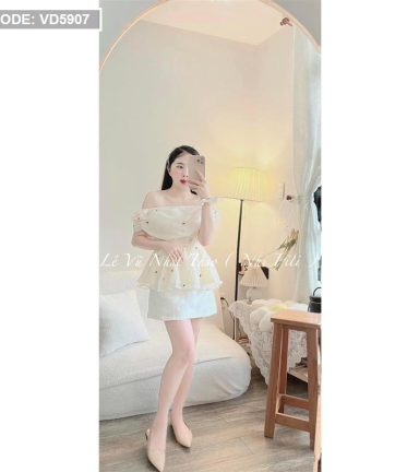 Đầm 2 dây trễ vai 21056503 – KOISAN