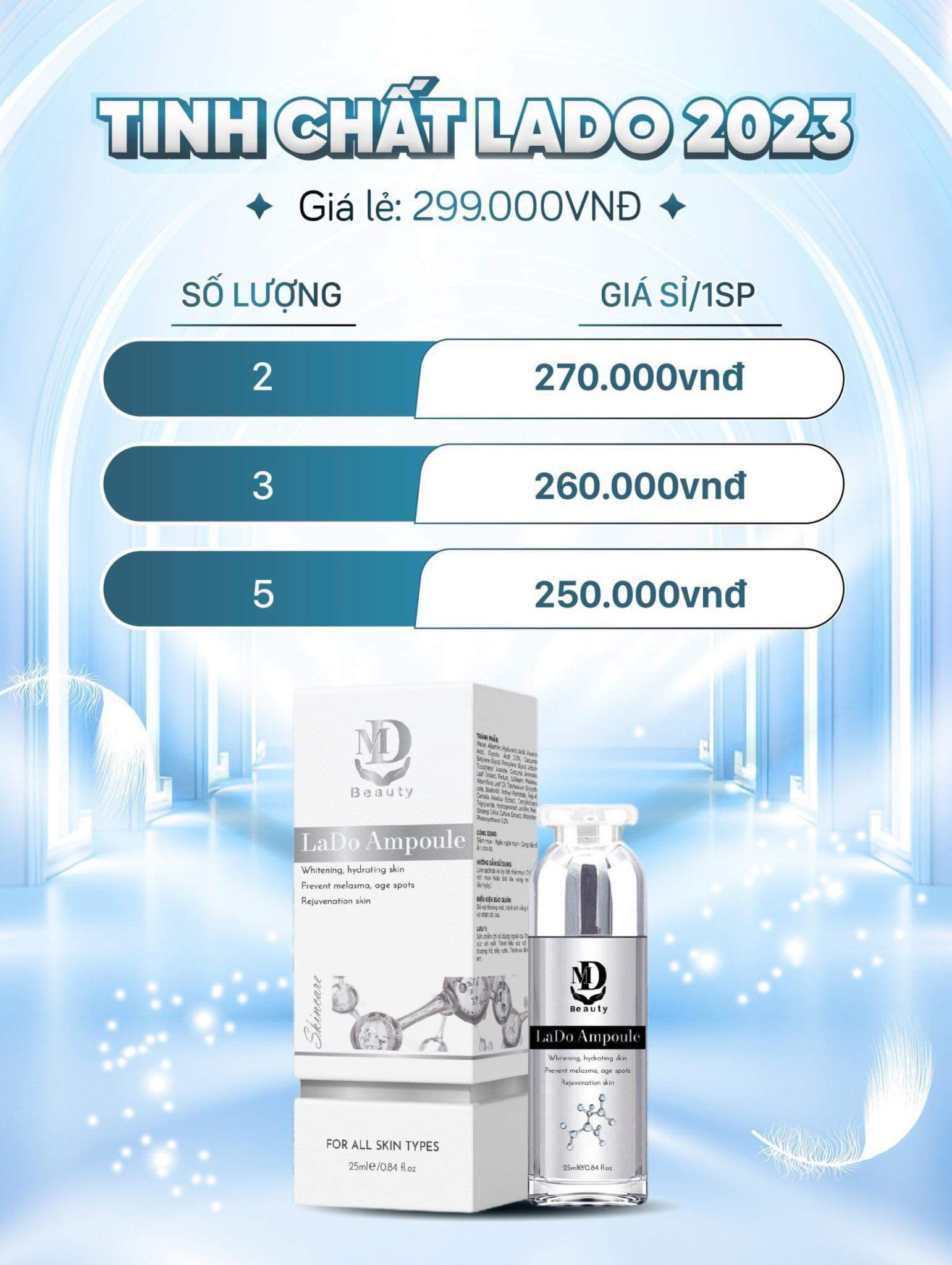 Nơi lấy sỉ serum Dưỡng Trắng Da LaDo Ampoule MD Beauty 12 Nơi lấy sỉ serum Dưỡng Trắng Da LaDo Ampoule MD Beauty