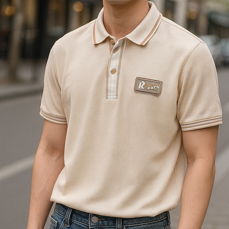 Áo Thun Nam Polo Cổ Bẻ Phối Tag Chữ Rears 19 Áo Thun Nam Polo Cổ Bẻ Phối Tag Chữ Rears