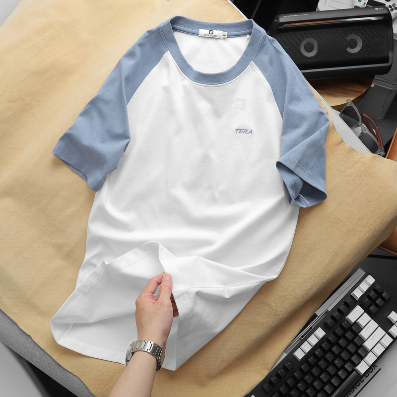 21840-z4758806530097-d750e48cef609ff18b4070e0404d0c4e-4.png Áo Thun Nam Cổ Tròn Pack Horse Tay Phối Màu Thêu Chữ TERA - AB446