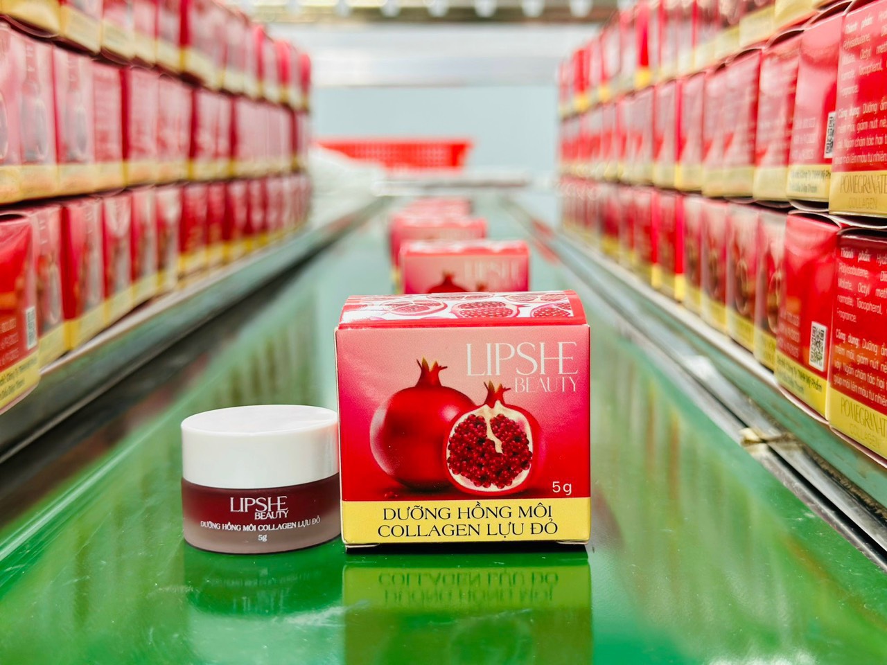Dưỡng Hồng Môi Collagen Lựu Đỏ LIPSHE Beauty 3 Dưỡng Hồng Môi Collagen Lựu Đỏ LIPSHE Beauty