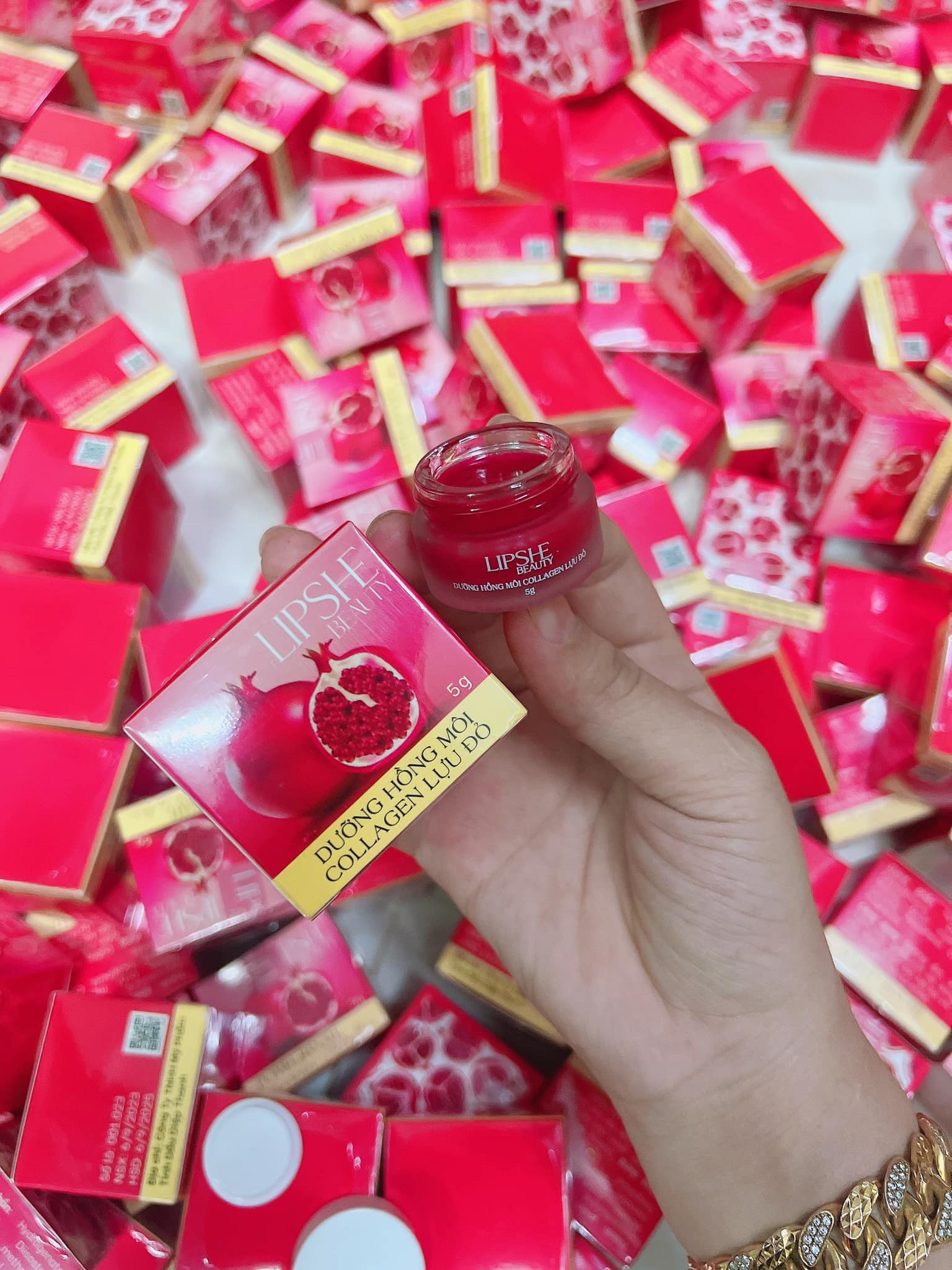 Dưỡng Hồng Môi Collagen Lựu Đỏ LIPSHE Beauty 7 Dưỡng Hồng Môi Collagen Lựu Đỏ LIPSHE Beauty