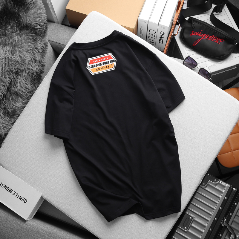 22217-z4798549119417-4111b719087b8fa2d90a8a8d83796055-2.png Áo Thun Nam Cổ Tròn Rurumen Màu Đen In Chữ Just Be Cool Big Size - AB463