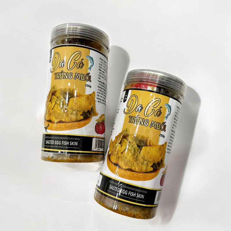 Nguồn hàng sỉ da Cá Trứng Muối Chuẩn Vị 250g hộp 6 Nguồn hàng sỉ da Cá Trứng Muối Chuẩn Vị 250g hộp