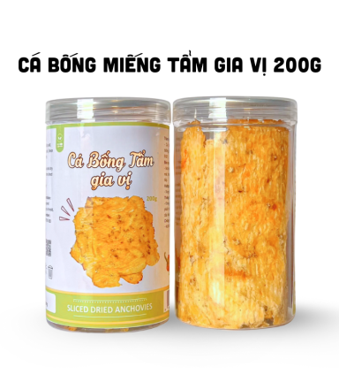 Khô Cá Bống Tẩm Gia Vị Miếng 200g Hộp - KCTM
