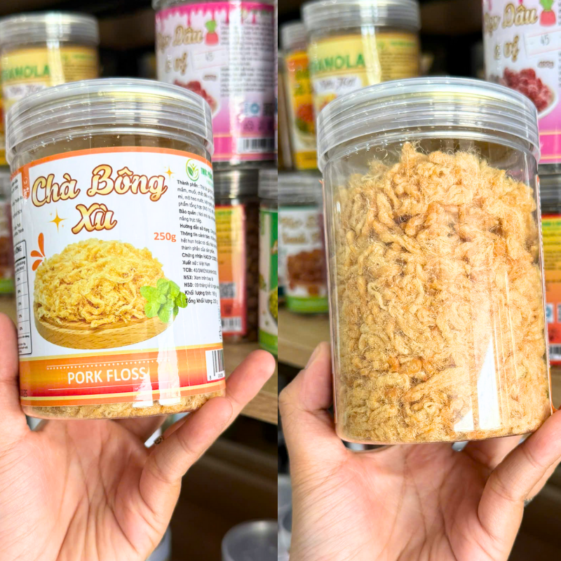 Chà Bông Heo Xù Đặc Biệt 250g Hộp Pet 1 Chà Bông Heo Xù Đặc Biệt 250g Hộp Pet