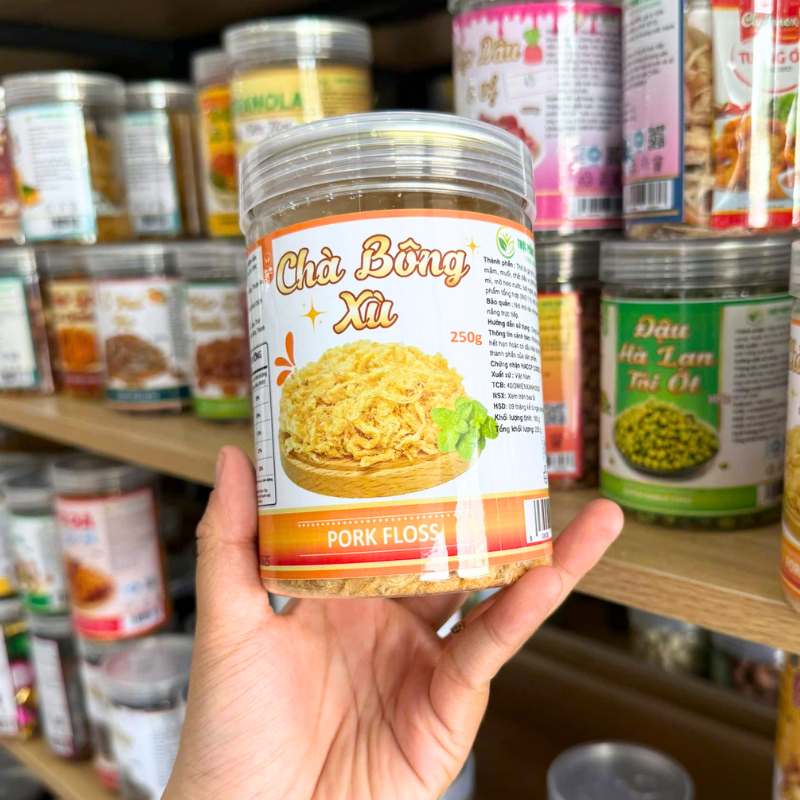 Chà Bông Heo Xù Đặc Biệt 250g Hộp Pet 6 Chà Bông Heo Xù Đặc Biệt 250g Hộp Pet