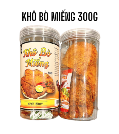 Khô Bò Miếng Thượng Hạng 300g hộp - 8936208930240