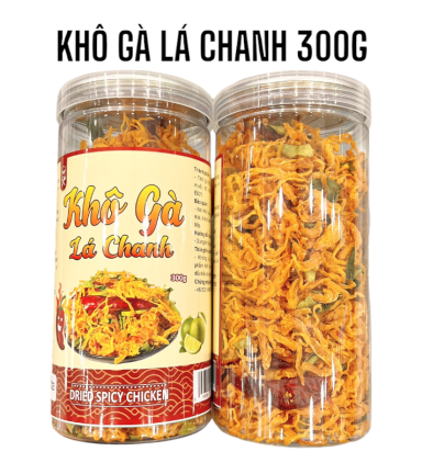 Khô Gà Lá Chanh Loại Ngon 300g Hộp - 8936208930202