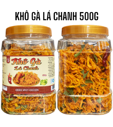 Khô Gà Lá Chanh Loại Ngon 500g Hộp - 8936208932480