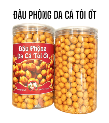 Đậu Phộng Da Cá Tỏi Ớt Thơm Ngon 500g - 8936208931117