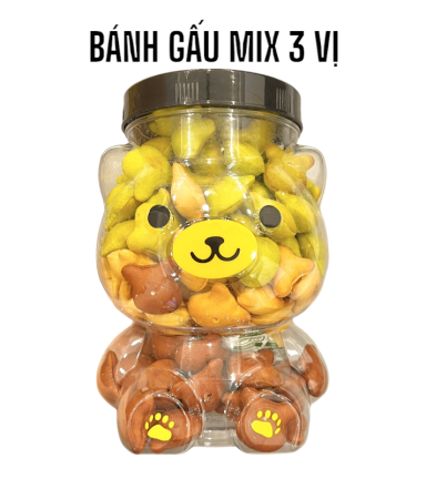 Bánh Gấu Mix 3 Vị Thơm Ngon 500g - BGM