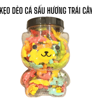 Kẹo Dẻo Cá Sấu Vị Trái Cây Thơm Ngon 500g Hộp - KDCS