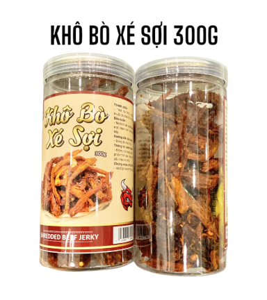 Khô Bò Xé Sợi Loại Ngon 300g hộp - KBXS