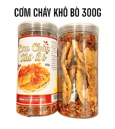 Cơm Cháy Lắc Khô Bò Loại Ngon 300g - CCLKB