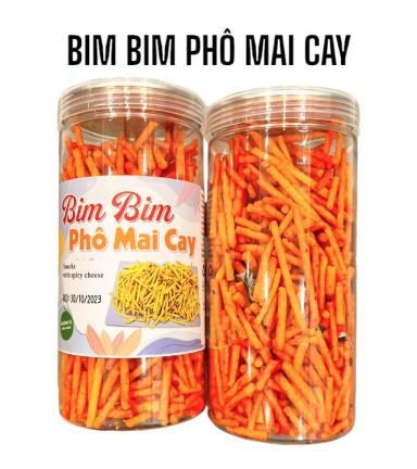 Bim Bim Phô Mai Cay Hương Vị Thơm Ngon 250g - BBPMC