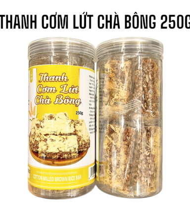 Thanh Cơm Gạo Lứt Chà Bông Thơm Ngon 250g - TCGLCB
