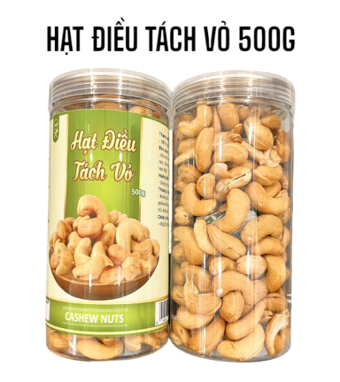 Hạt Điều Cồ Nguyên Hạt Sạch Lụa Loại Ngon (Đã tách vỏ)500g - HDCNH