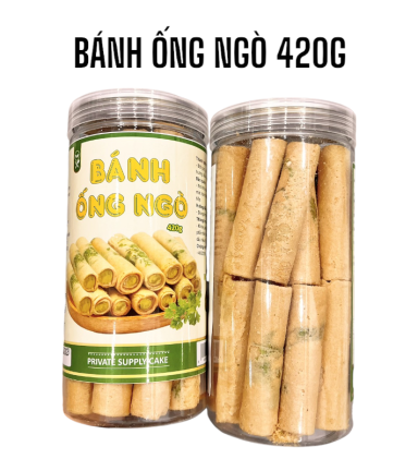 Bánh Ống Ngò Sầu Riêng Thơm Ngon 400g Hộp - BONSR