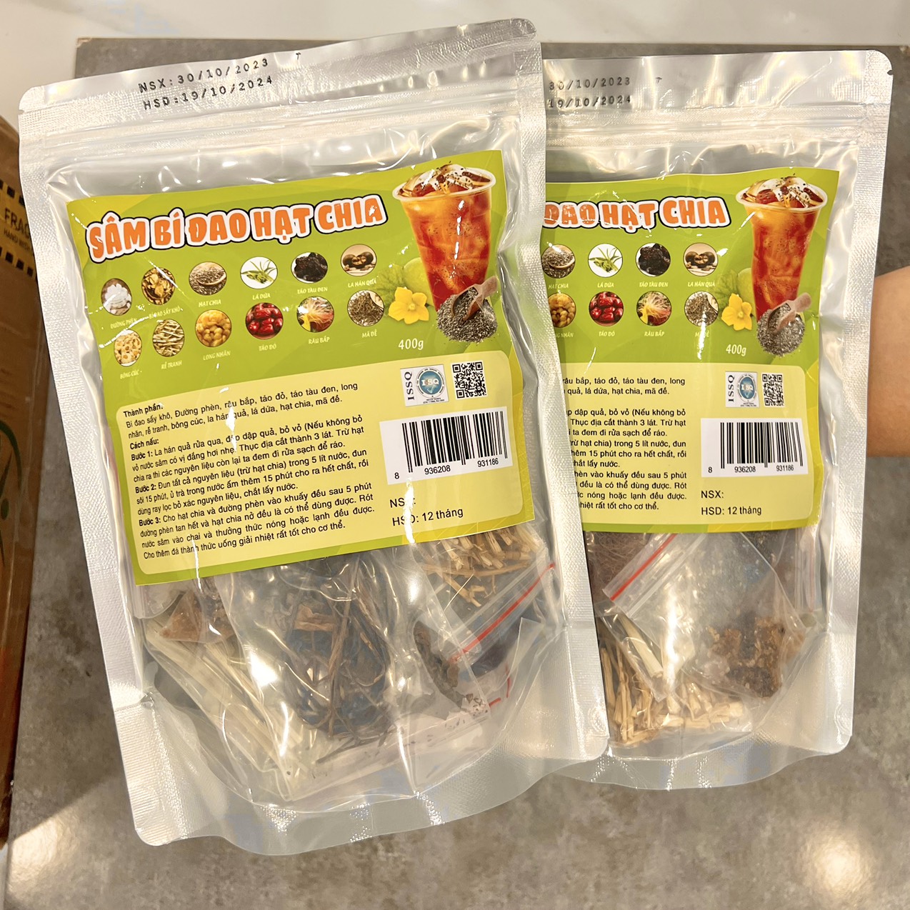 22550-0010104413-z4841366091010-ed4607c856d88d8fa38a1591bd6111c5-4.jpg Sâm Bí Đao Hạt Chia 400g Túi Zip - STBD