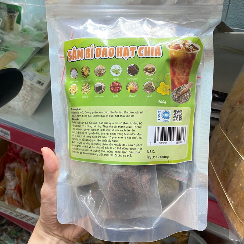 Shop sỉ sâm Bí Đao Hạt Chia 400g Túi Zip 5 Shop sỉ sâm Bí Đao Hạt Chia 400g Túi Zip