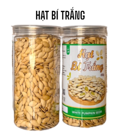 Hạt Bí Trắng Loại Ngon Hộp 500g - HBT