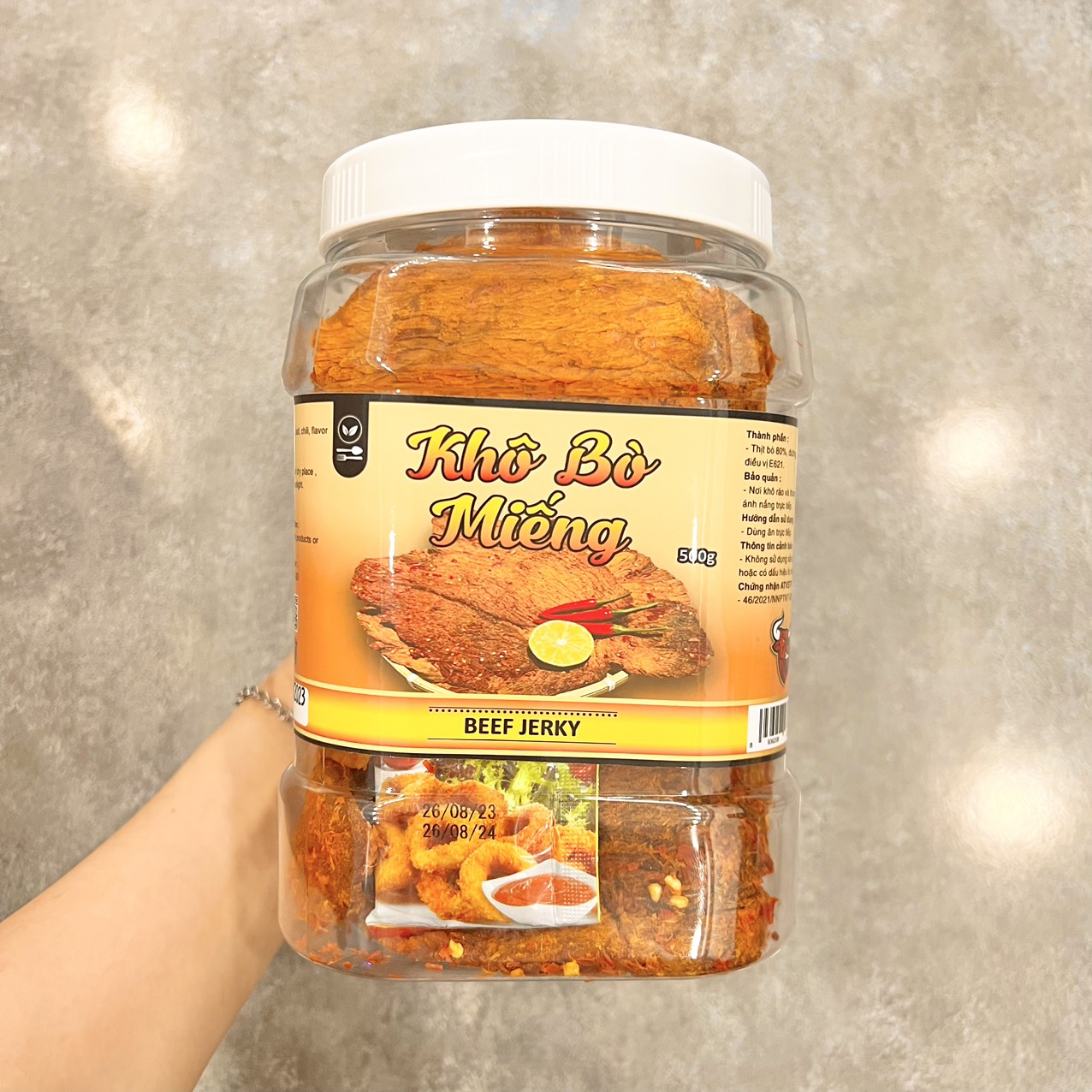Nguồn hàng sỉ khô Bò Miếng Loại Đặc Biệt 500g - Hộp 3 Nguồn hàng sỉ khô Bò Miếng Loại Đặc Biệt 500g - Hộp