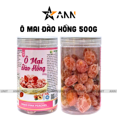 Ô Mai Đào Hồng Thơm Ngon 500g Hộp - 8936208930776