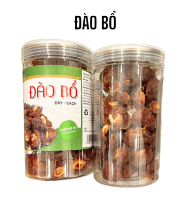 Đào Bổ Sấy Dẻo Thơm Ngon 500g Hộp - 8936208930769