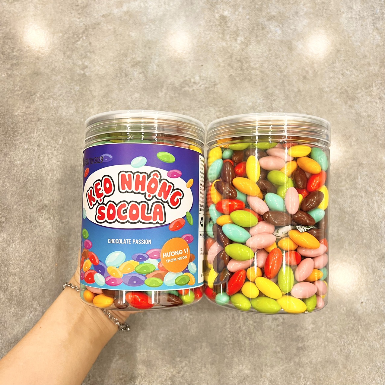 Shop sỉ kẹo Nhộng Socola Hương Vị Thơm Ngon 500g 3 Shop sỉ kẹo Nhộng Socola Hương Vị Thơm Ngon 500g