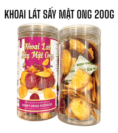 Khoai Lang Lát Sấy Mật Ong Thơm Ngon 200g Hộp - 8936208930288