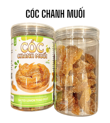 Cóc Chanh Muối Thơm Ngon 400g Hộp - 8936208931124