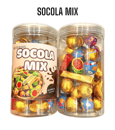 Kẹo Socola Mix Hương Vị Thơm Ngon 450g Hộp - SCLM450